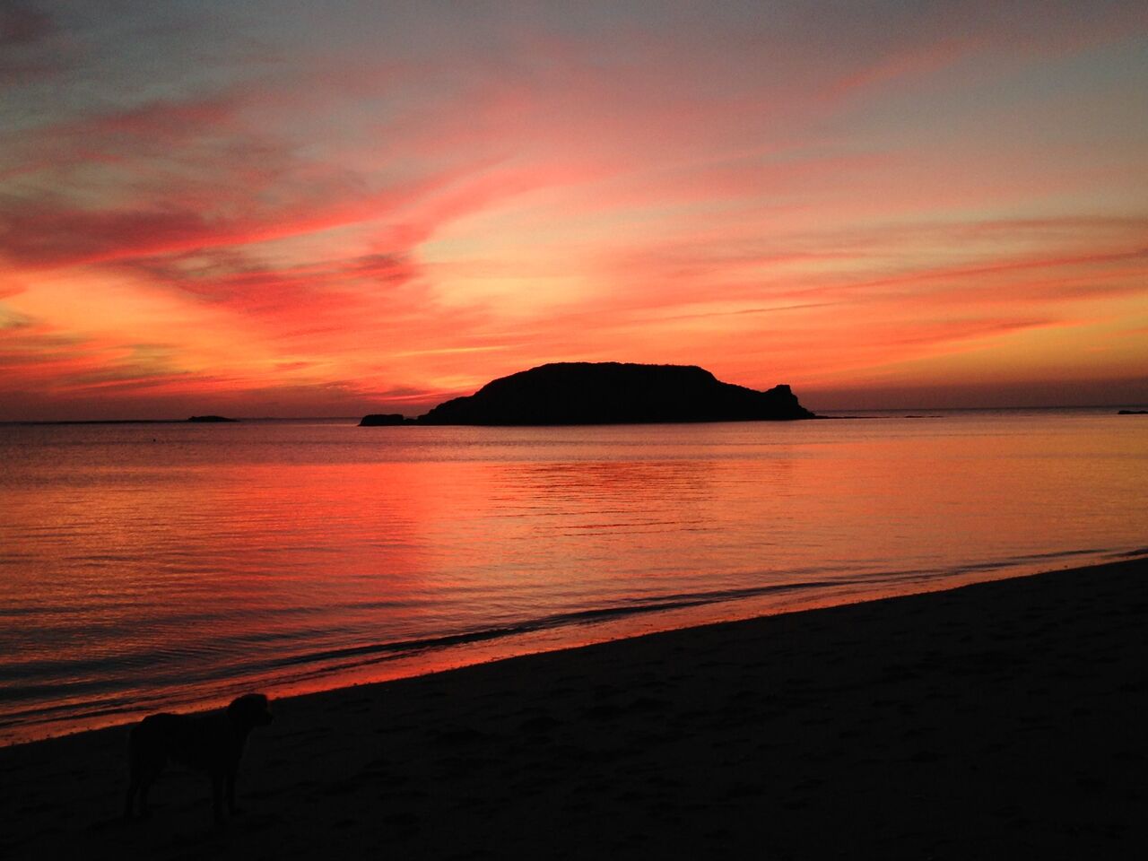 Le Bile au coucher du soleil.