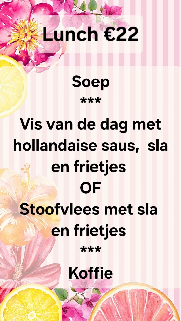 Lunch van donderdag 9/7 tem zaterdag 11/7
