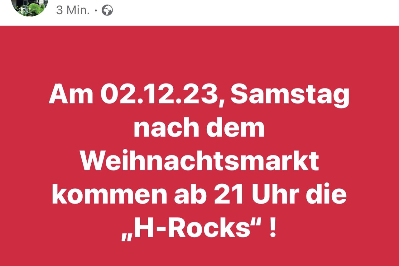 Am 02.12.2023 ab 20 Uhr