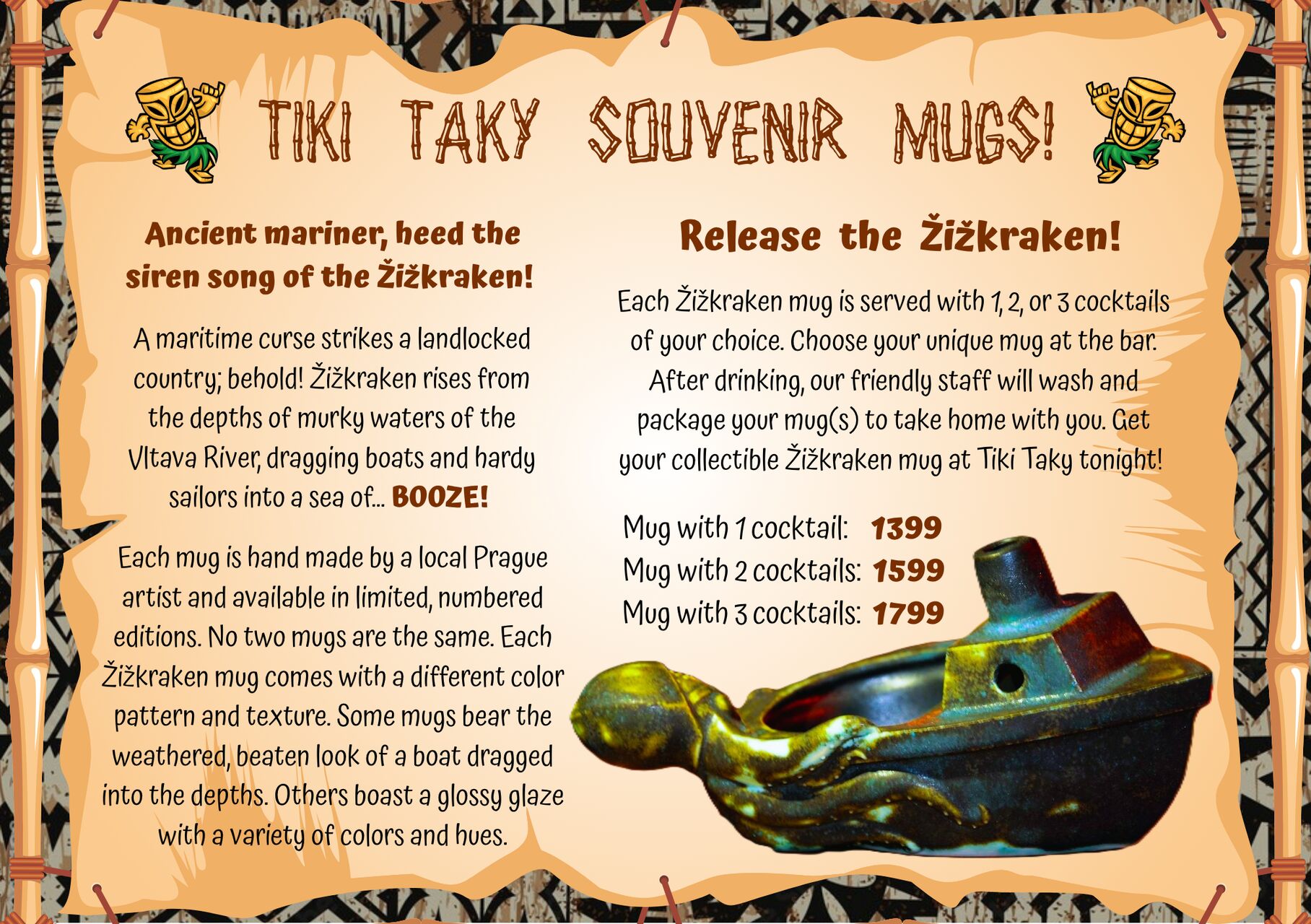 Tiki Taky Collectible Mugs