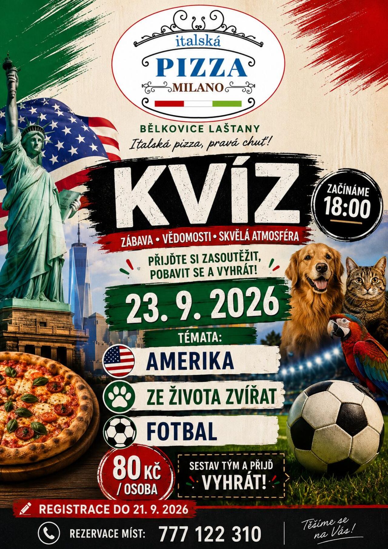 KVÍZ PIZZA MILANO