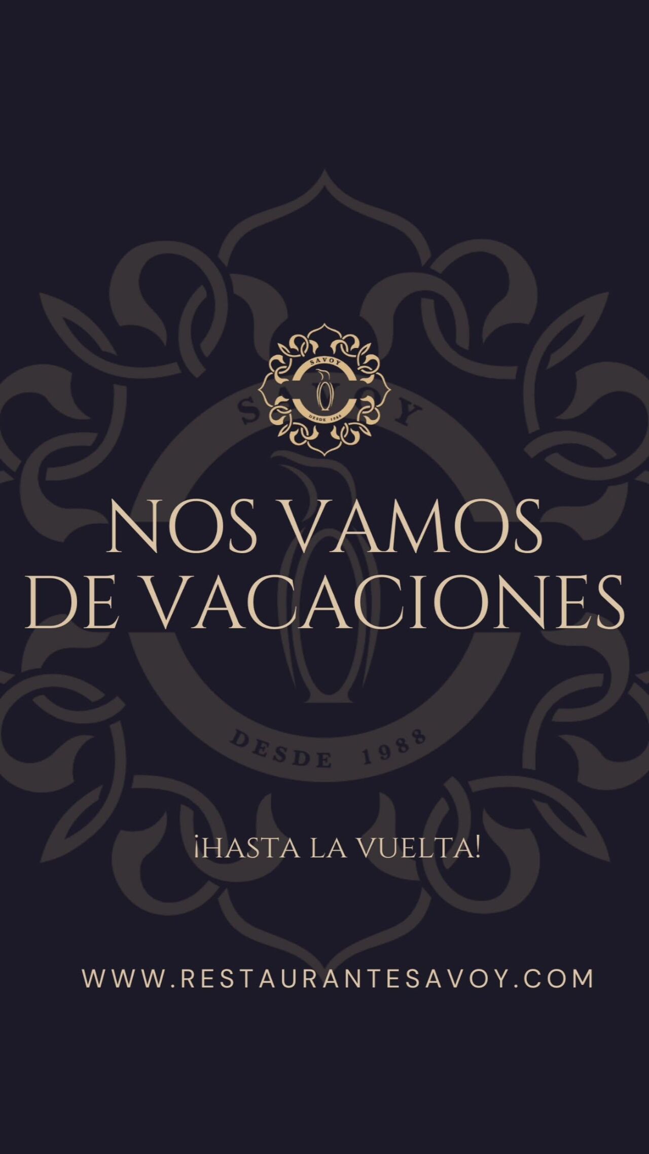 Estamos de vacaciones