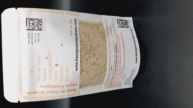 Poudre de cajou façon fromagere type parmesan Kaosgourmandises 