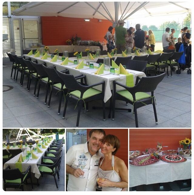 Gemütliche Gastgartenparty