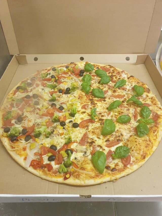 Familienpizza 60cm Vegetaria/Margherita