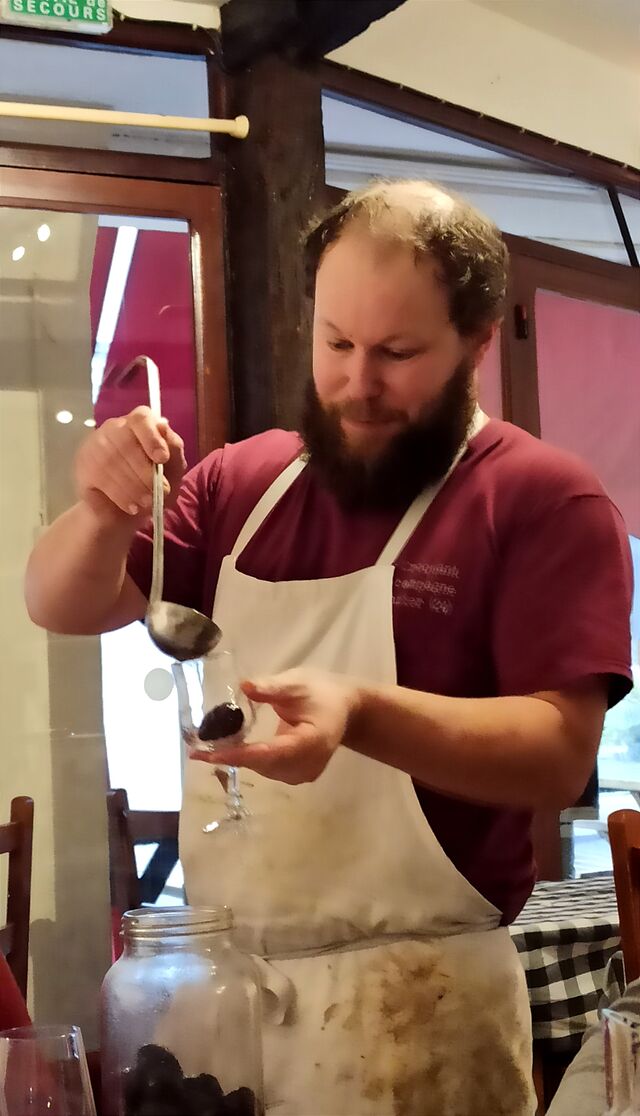 le chef en plein action