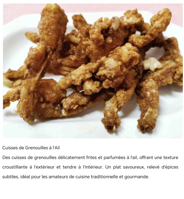 Grenouilles à l'ail