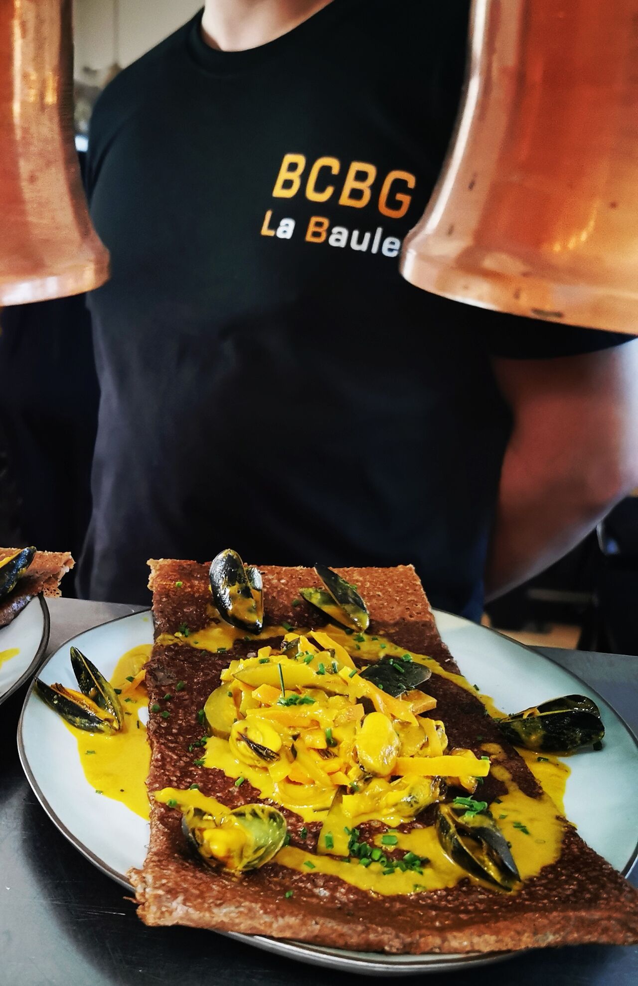 Inspiration du moment: Galette Moules de Bouchot sauce Cidre et Curcuma