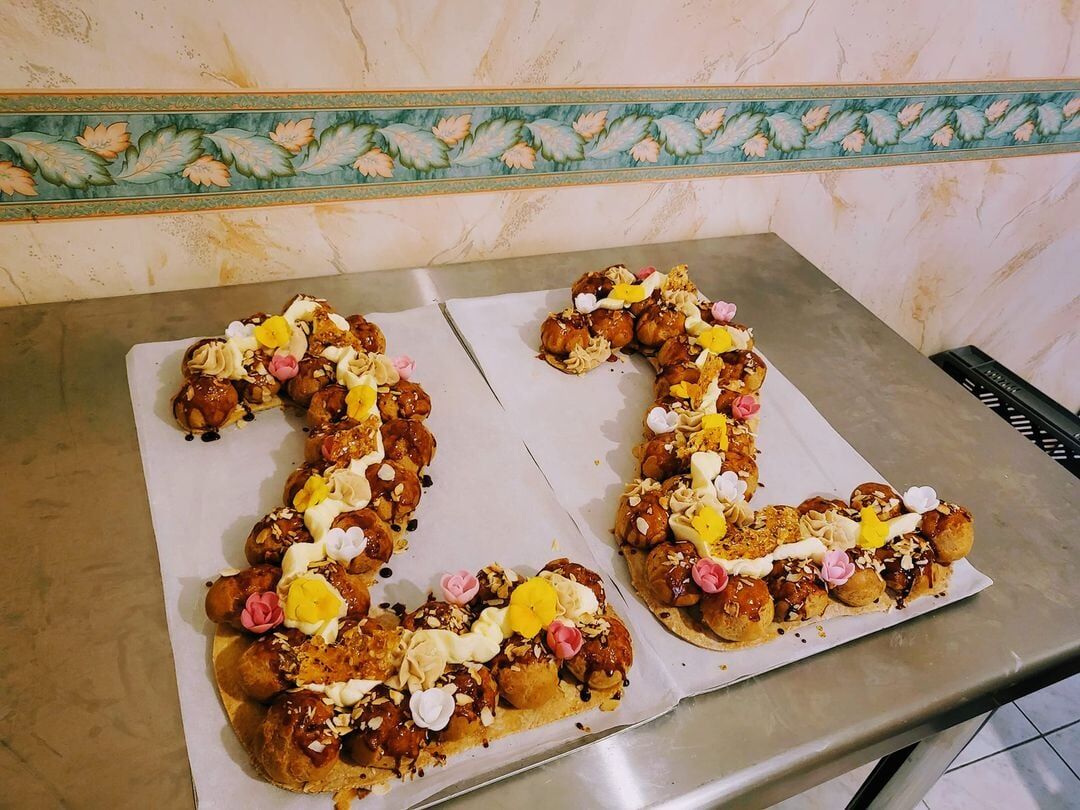 Numbers cake chou pâtissier 