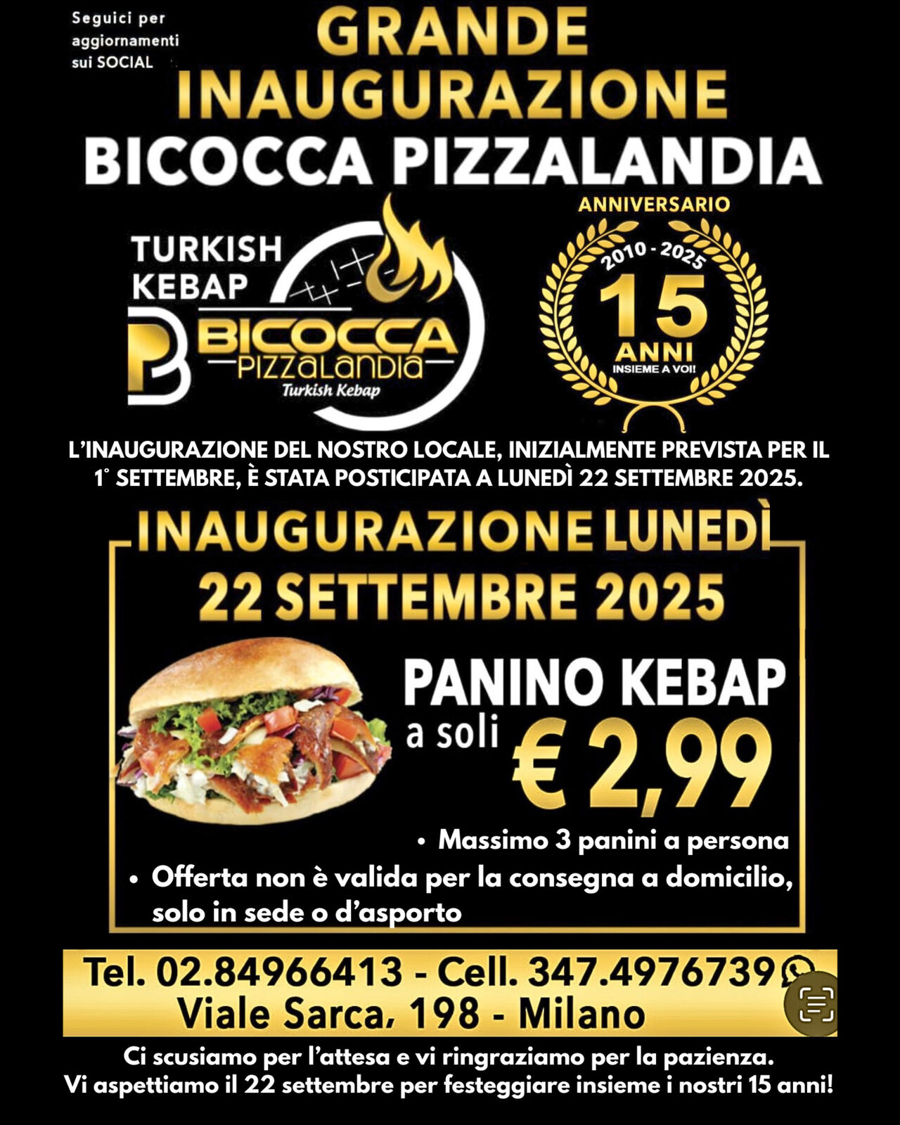 CHIUSURA PER I LAVORI DI RISTRUTTURAZIONE