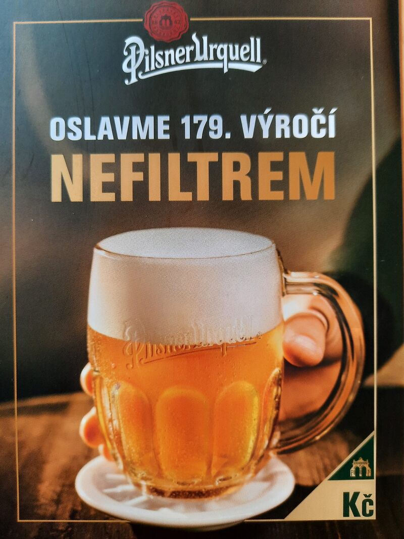 Pouze v říjnu nefiltrovaný ležák Pilsner Urquell
