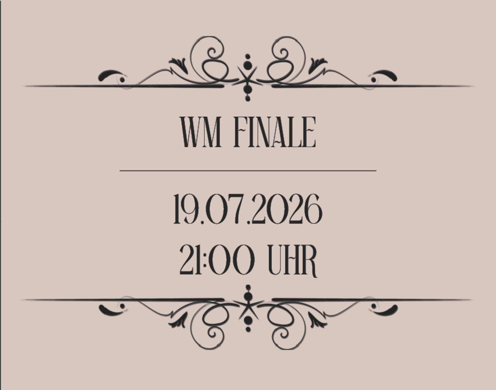 WM FINALE