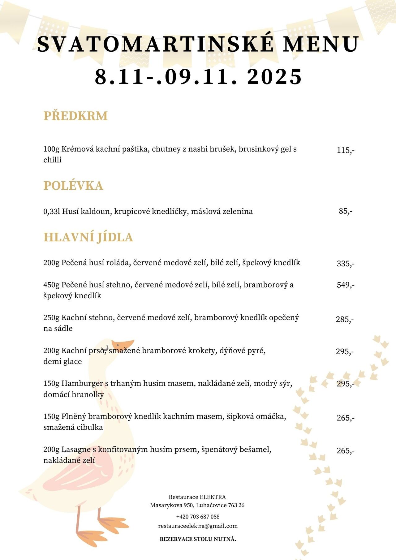 SVATOMARTINSKÉ MENU