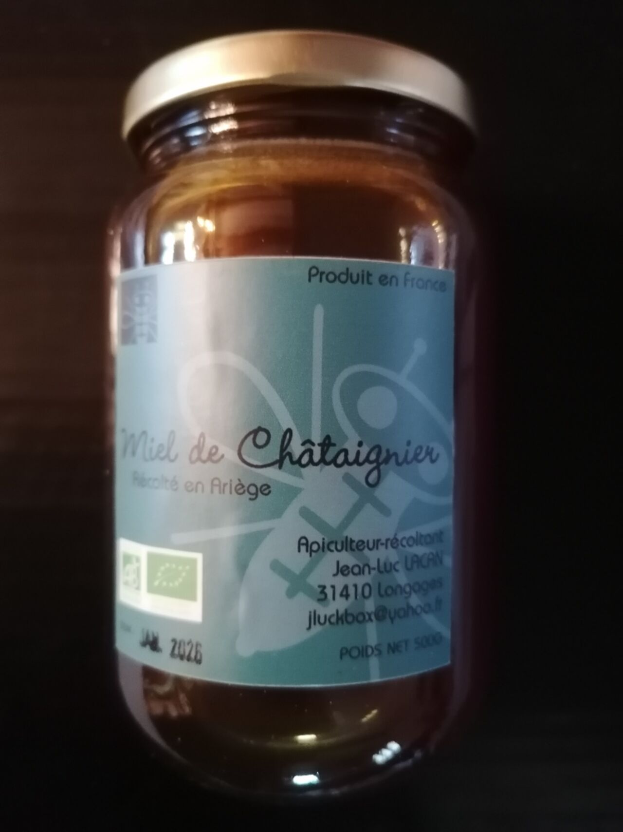 Miel de Châtaigniers (500g) Bio