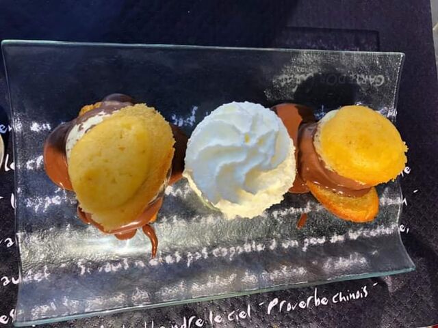 Madeleines façon profiteroles