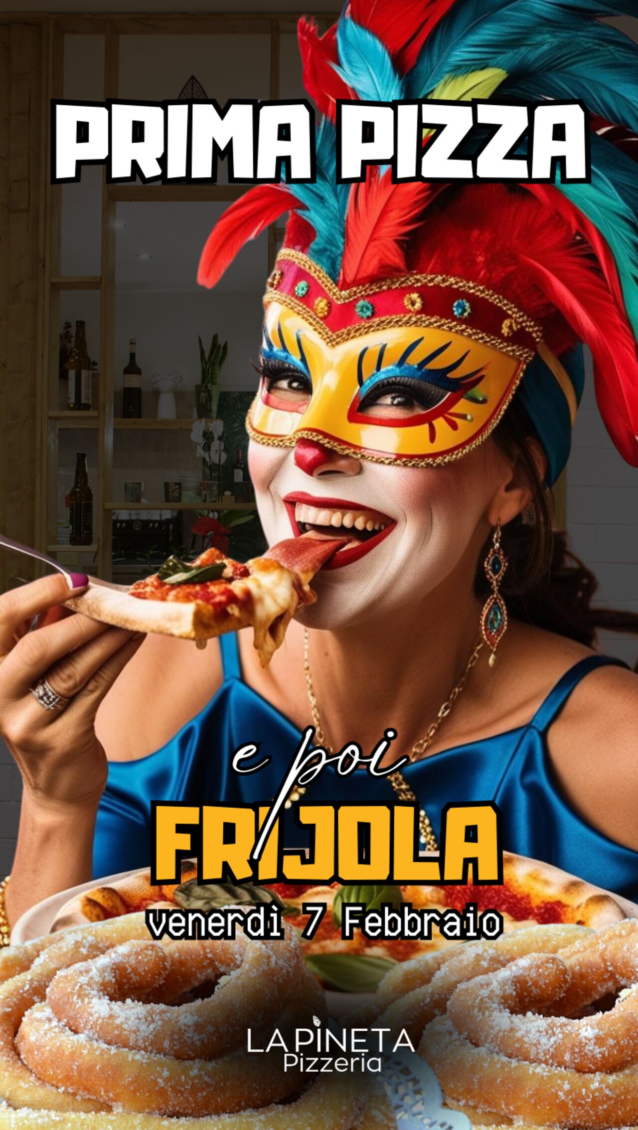 Prima pizza e poi frijola