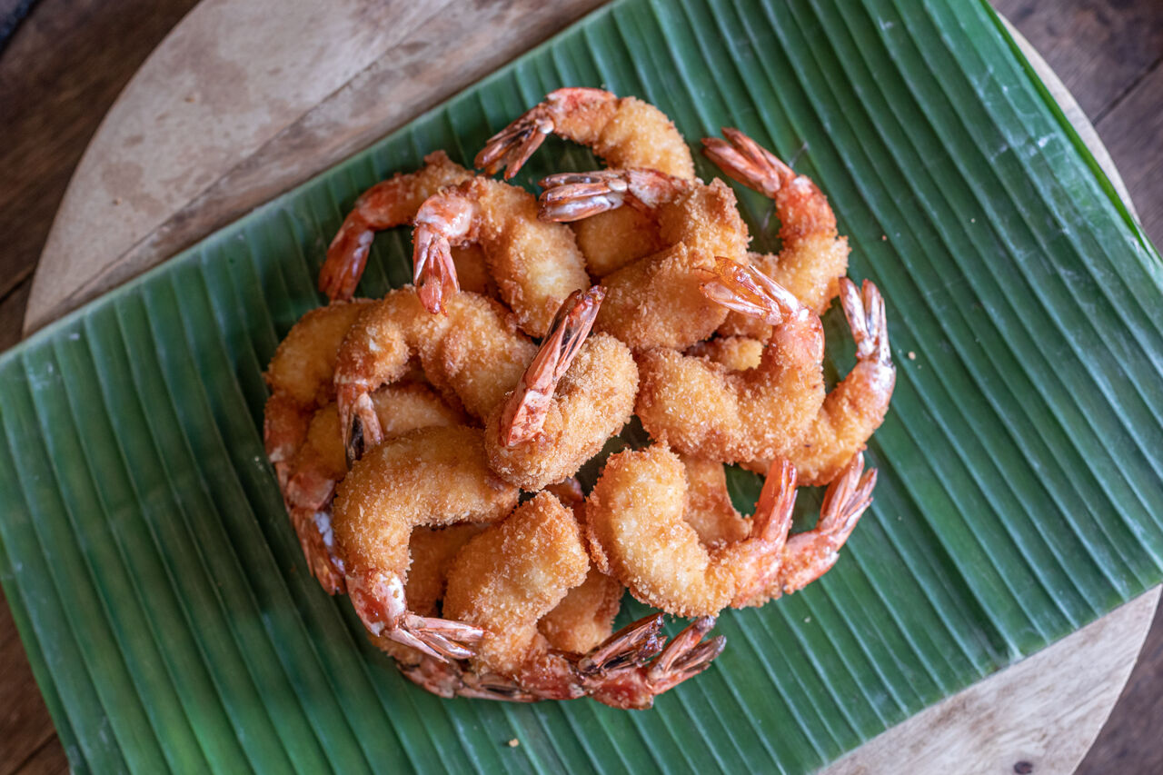 Crevettes panées à la noix de coco