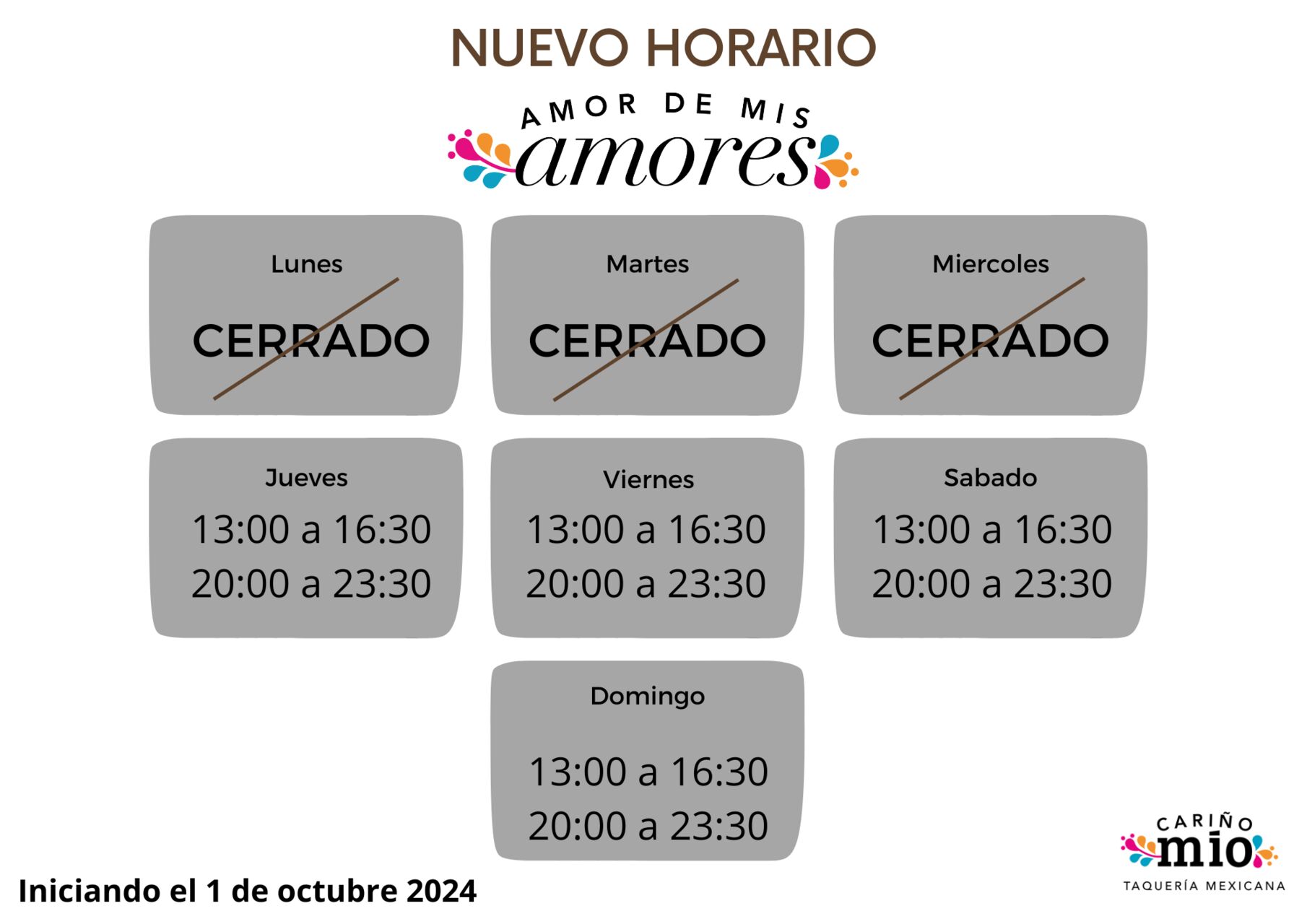 Nuevo Horario