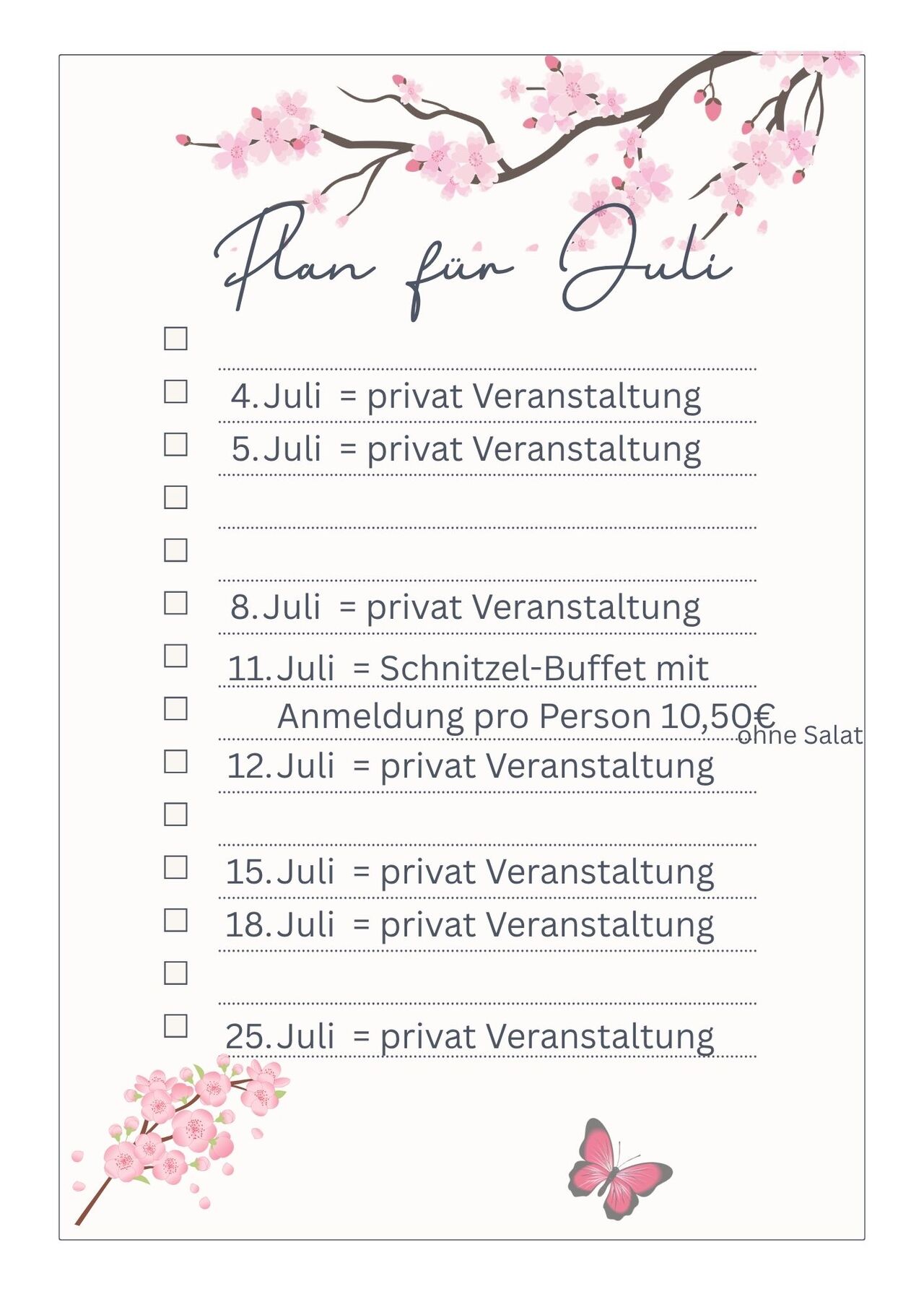 TERMINPLAN