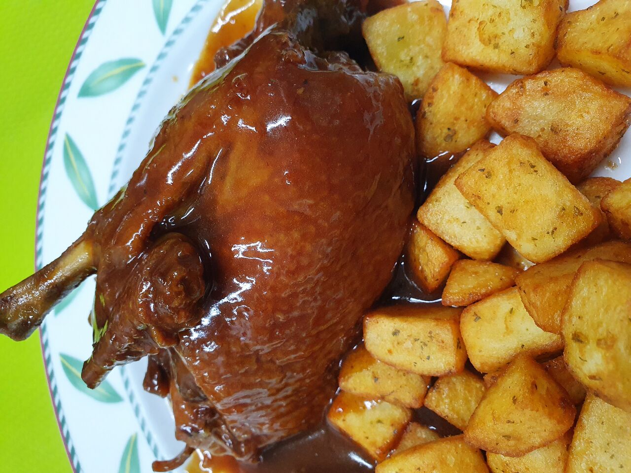 Pato a la naranja.