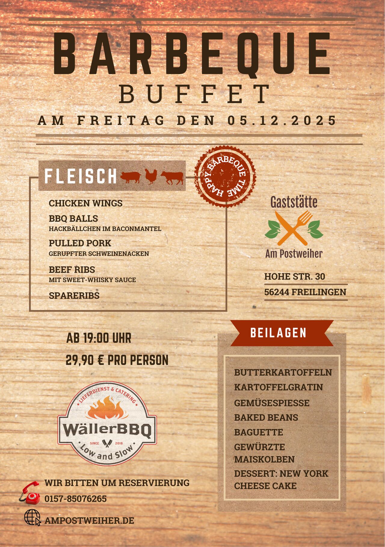 BBQ - Buffet am 05.12.2025