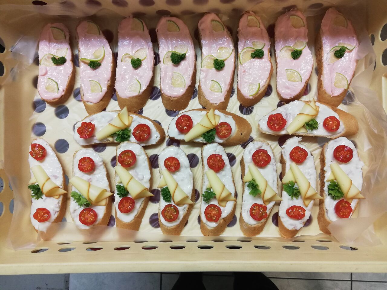 Chlebíčky více druhů