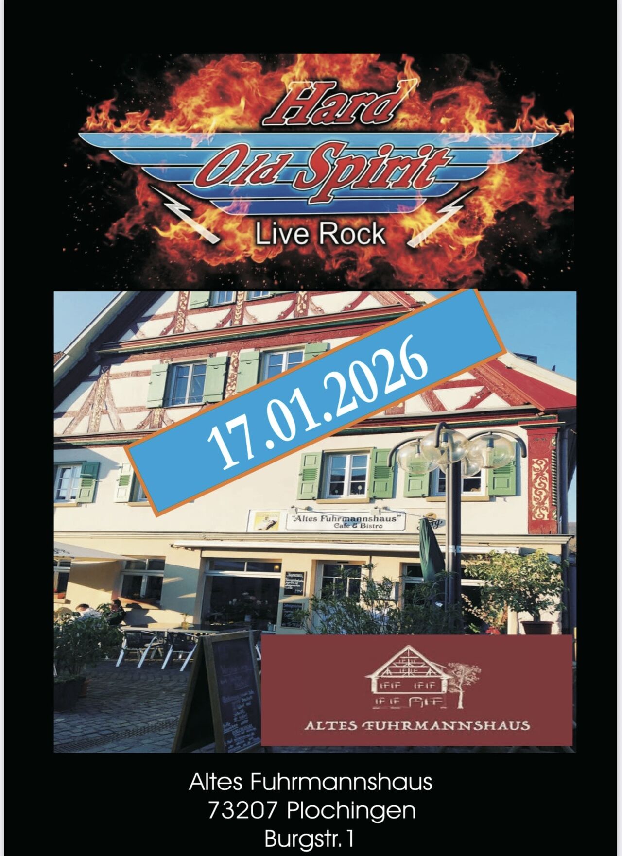 "Hard Old Spirit" Am Samstag, 17.01.2026 ab 20 Uhr