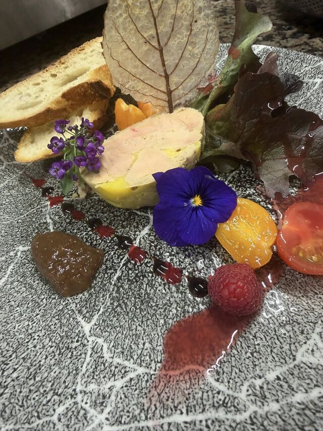 Foie gras maison mi-cuit au Macvin du Jura 