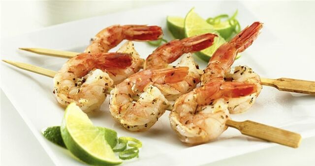 Spiedini di gambero