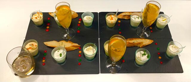 Trio de crèmes de légumes 