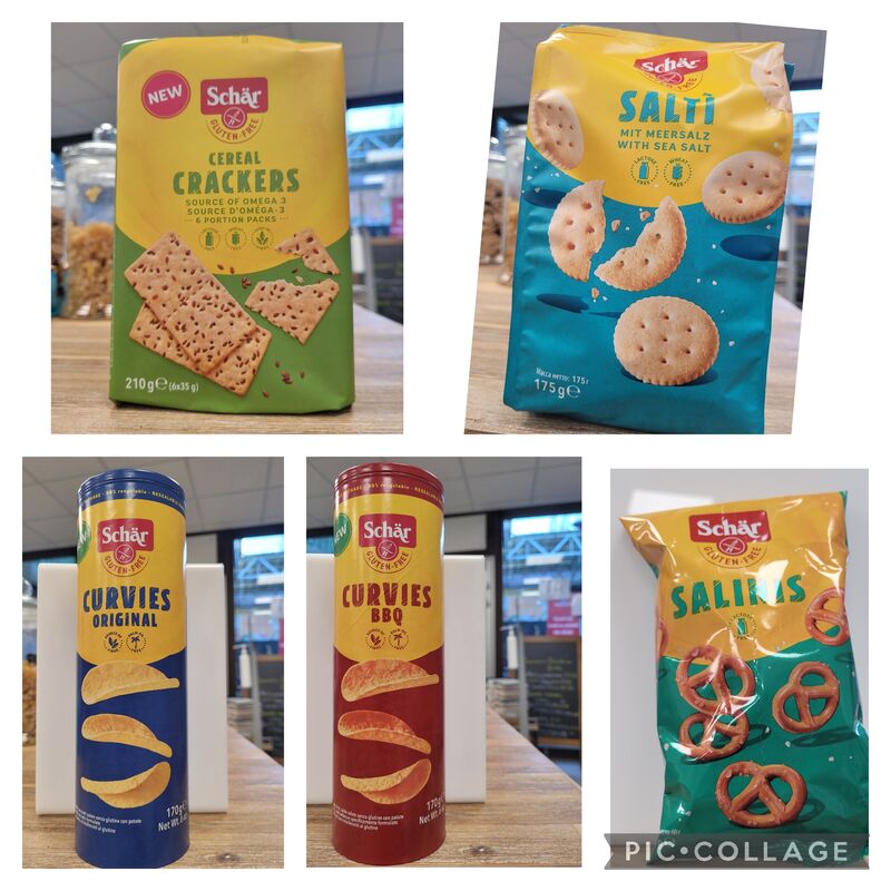 les biscuits apéritifs Schär disponibles en boutique !