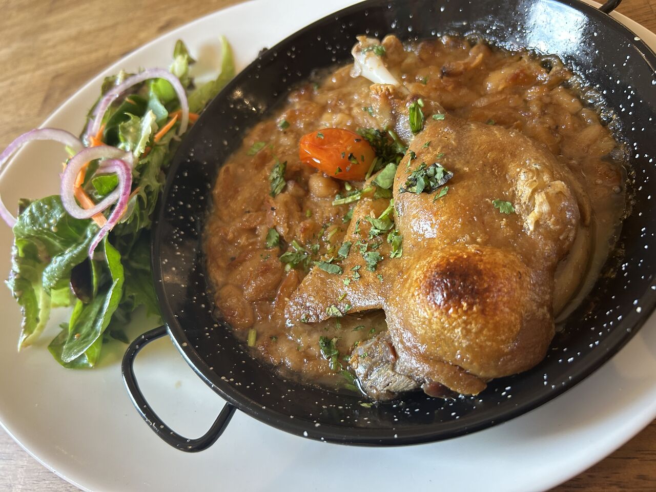 Cuisse de canard confite façon Cassoulet