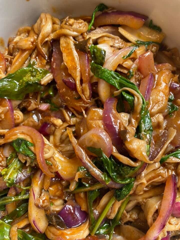 Vegan versie van pulled porc 