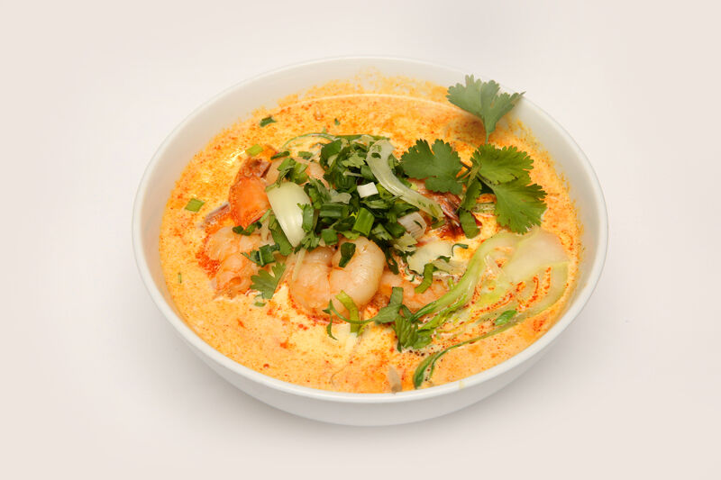 Zupa Laksa z krewetkami