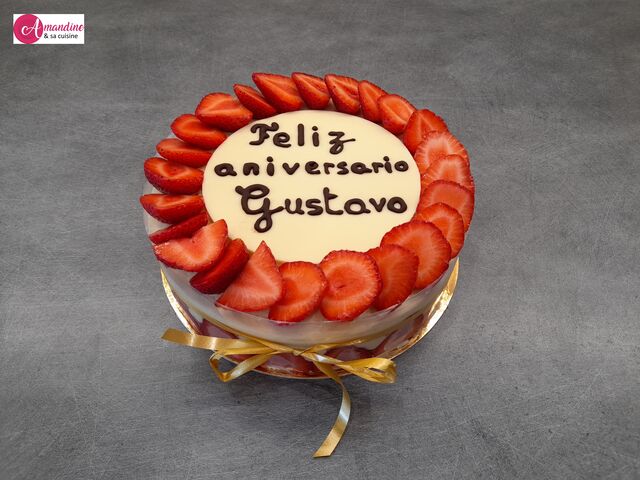 Fraisier à ma façon pour 8 personnes