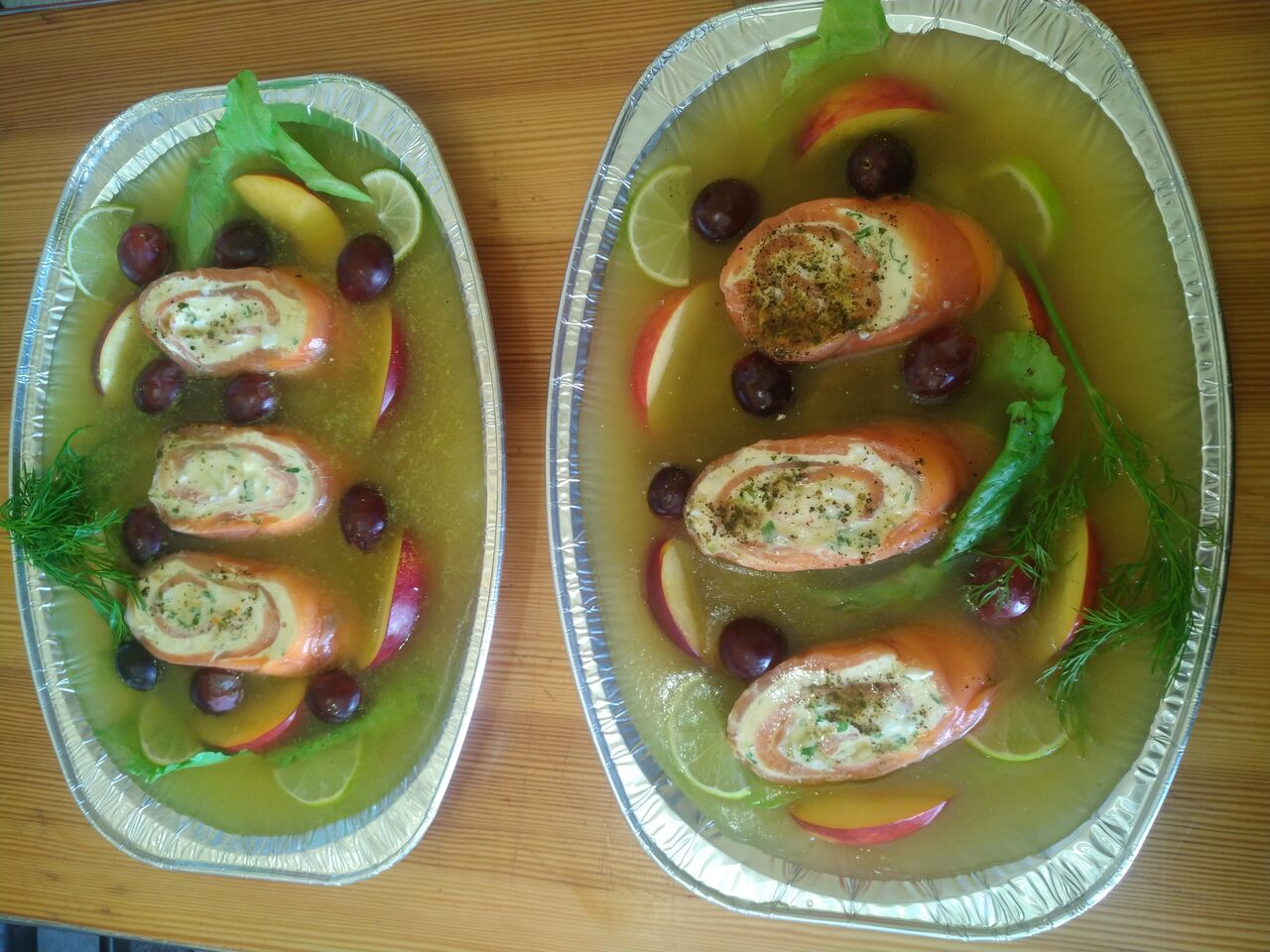 Roladki z Łososia w galarecie