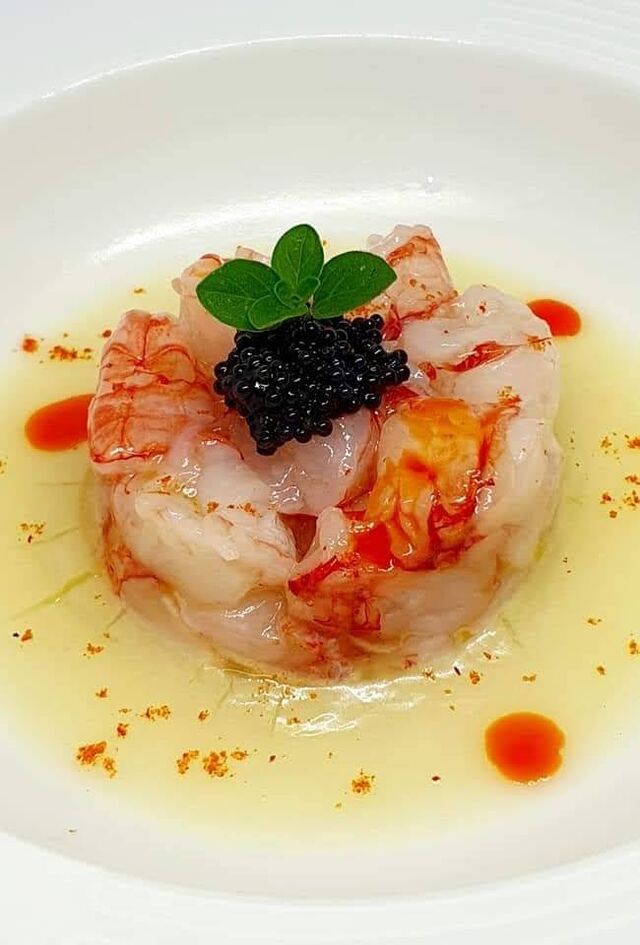 carpaccio di gambero rosso mazzaro del vallo