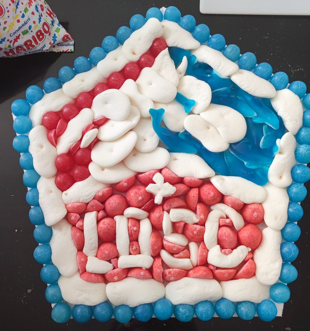 Gâteau de bonbons logo du Losc