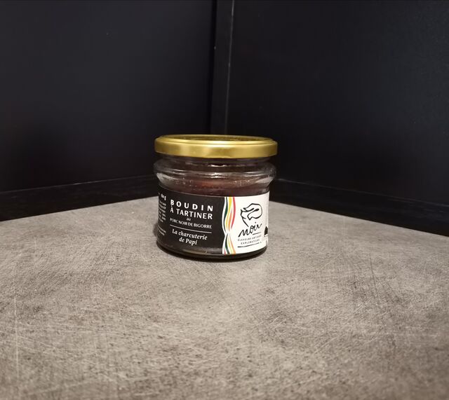 Boudin à tartiner au porc noir de Bigorre 180g=10€ 