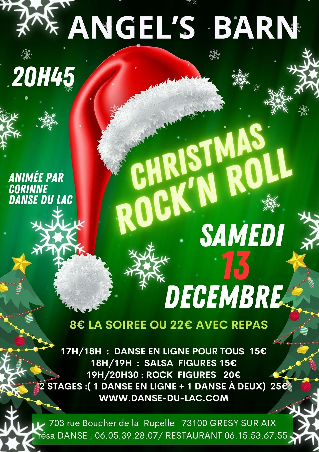 SAMEDI 13 DECEMBRE : SOIREE ROCK N'ROLL ENDIABLES