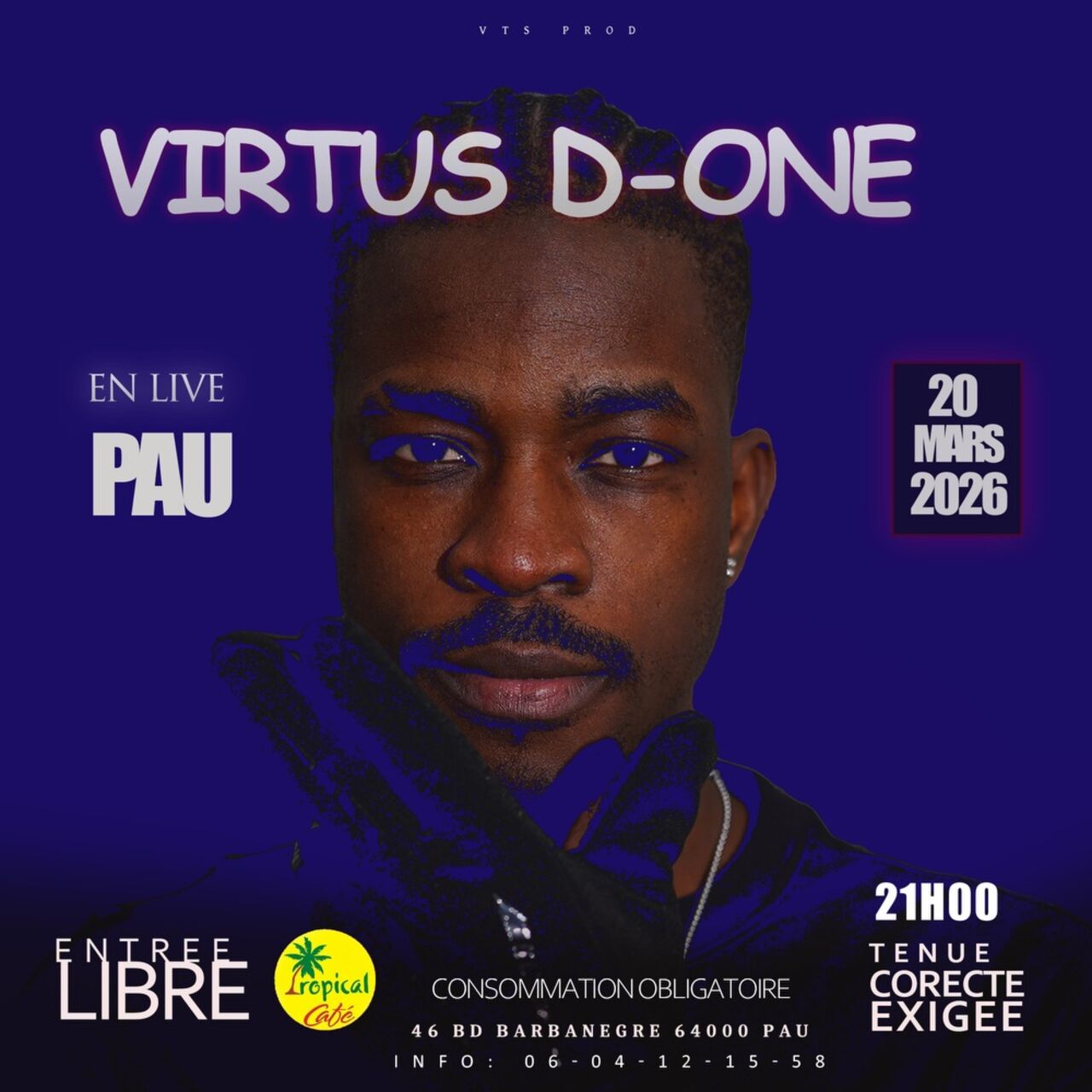Soirée Samedi 21 avec VIRTUS D ONE
