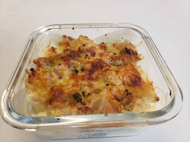 gratin de chou fleu au poulet