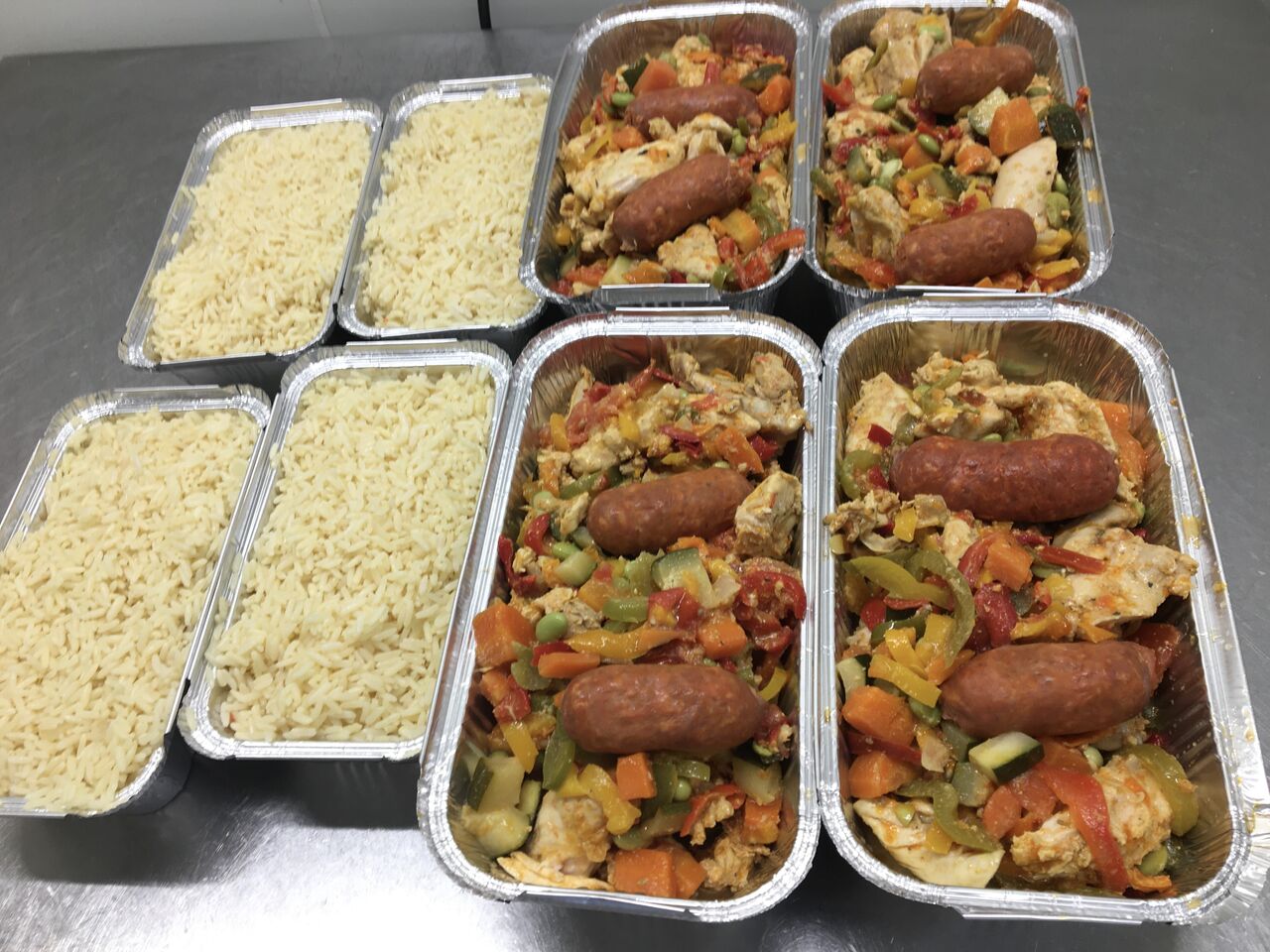 Volailles à la Provençale riz Pilaf