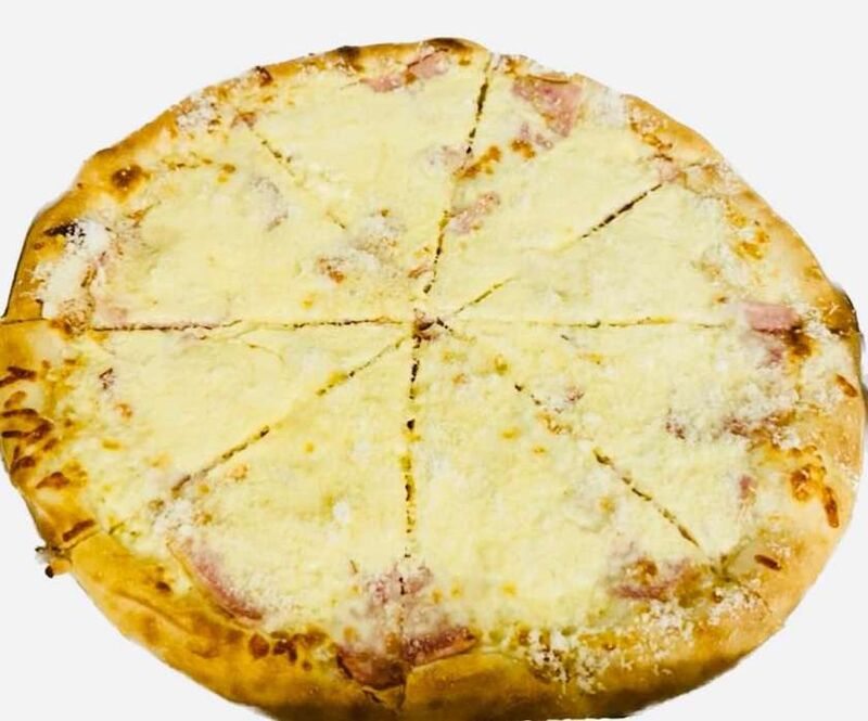 Carbonara pizza