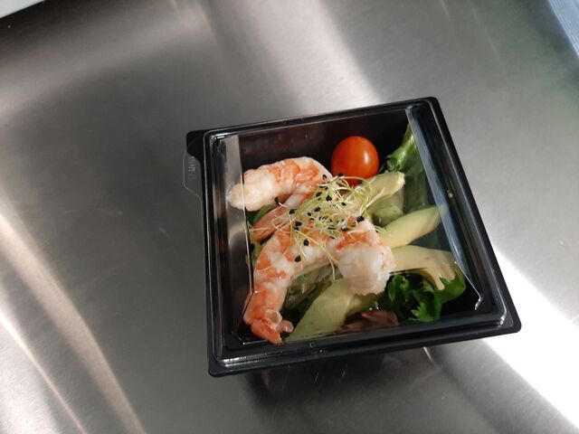 Salade crevette et avocat 