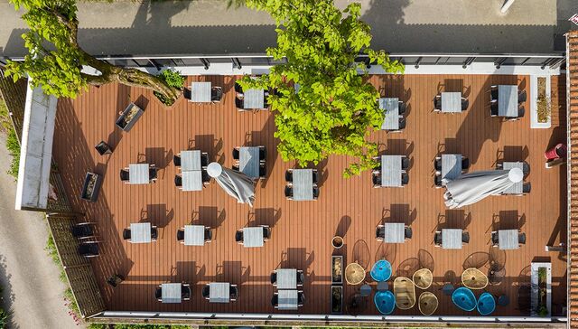 notre terrasse vue du ciel