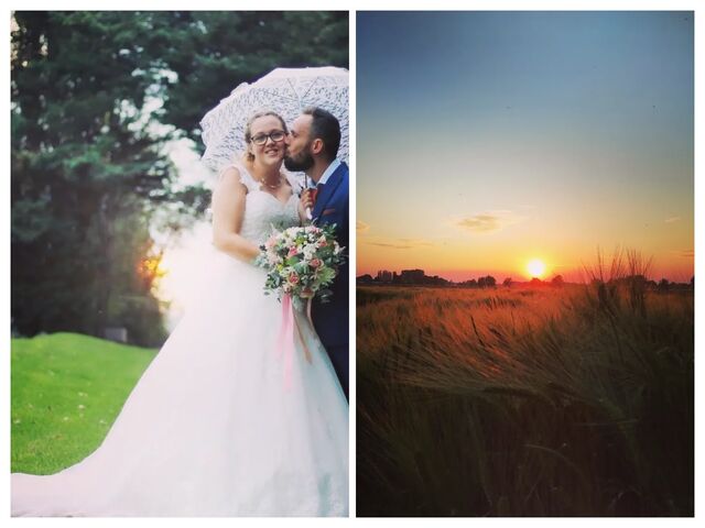 Couché de soleil au bout du jardin, merveilleux souvenirs