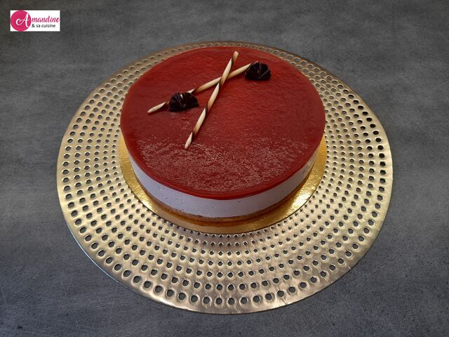 Bavarois à la fraise (12 pers)