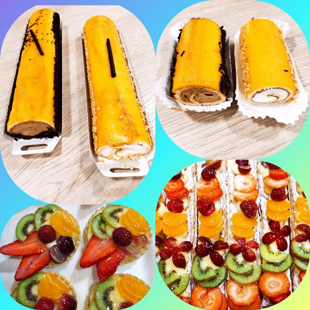 Nuestros brazos de gitano y bandas de frutas..