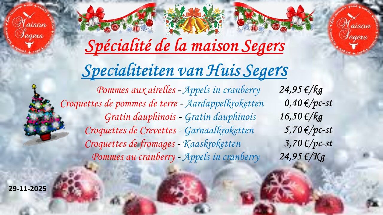 Spécialité Maison Segers
